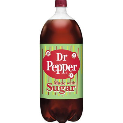 Dr Pepper Made with Sugar Soda Bottle - 2 Liter - Image 4