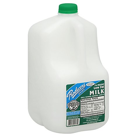 Producers Dairy Milk 1% Low Fat - 128 Fl. Oz.