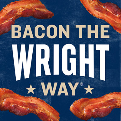 Wright Brand Hickory Real Wood Smoked Thick Cut Bacon - 40 Oz - Image 2