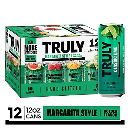 Truly Hard Seltzer Margarita Style Spiked & Sparkling Water Mix Pack - 12 - 12 Fl. Oz. - Image 1