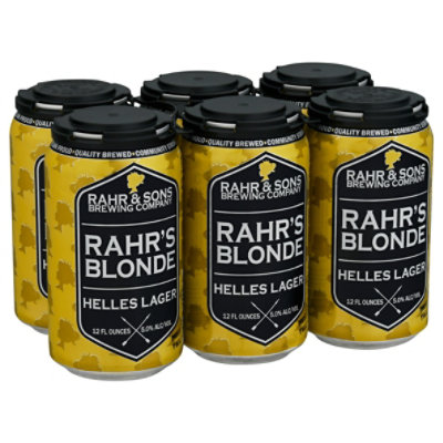 Rahr Blonde In Cans - 6-12 Fl. Oz. - Image 1