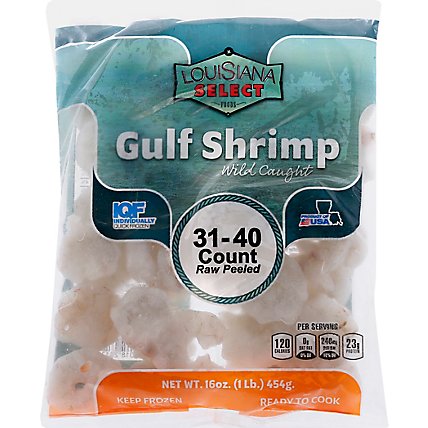 Seafood Counter Shrimp Raw 31-40 Count Peeled & Deveined Gulf Frozen - 1 Lb - Image 2