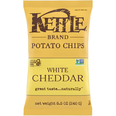 Kettle Brand White Cheddar Kettle Potato Chips - 8.5 Oz - Image 1