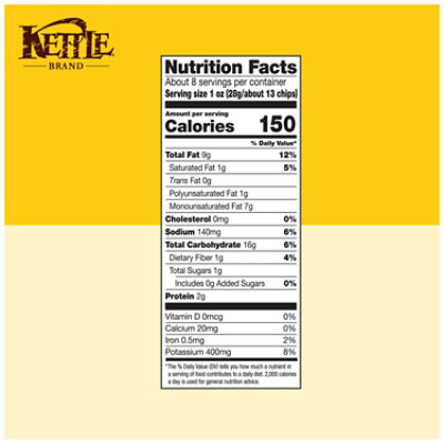 Kettle Brand White Cheddar Kettle Potato Chips - 8.5 Oz - Image 4