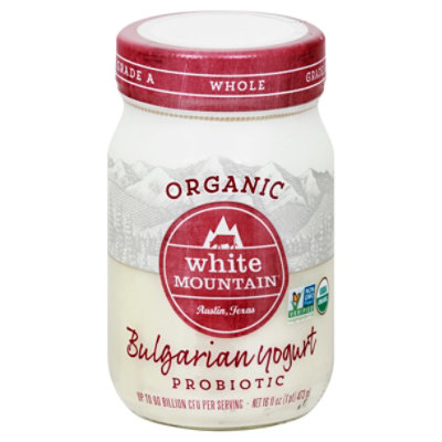 White Mountain Yogurt Whlmlk Bulgarian - 16 Oz