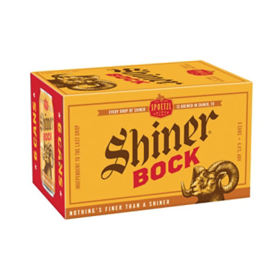 Shiner Bock Cans - 6-12 Fl. Oz. - Image 1