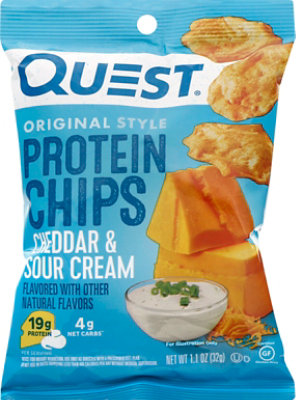 Quest Protein Chip Cheddar & Sour - 1.125 Oz - Image 2