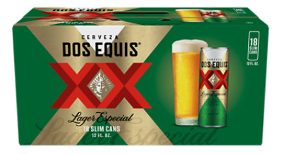 Dos Equis Mexican Lager Beer Cans - 18-12 Fl. Oz. - Image 3