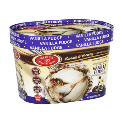 Kleins Vanilla Fudge Parve Ice Cream - 56 Fl. Oz.