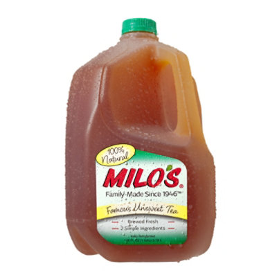 Milos Famous Unsweet Tea - 128 Fl. Oz. - Image 1