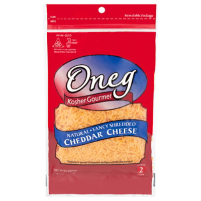 Oneg Natural Shredded Cheddar Cheese - 8 Oz - Image 2