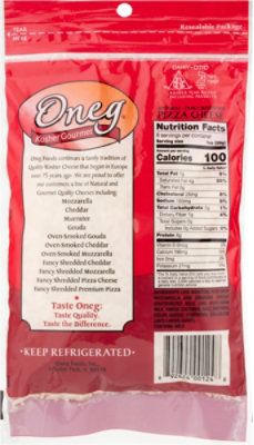 Oneg Natural Shredded Pizza Cheese - 8 Oz - Image 5