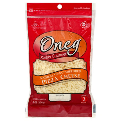 Oneg Natural Shredded Pizza Cheese - 8 Oz - Image 1