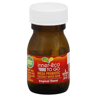 inner-eco TO GO Mege Probiotic Coconut Water Tropical Flavor - 1 Fl. Oz.