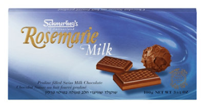 Schmerling Choc Bars-Rosemarie  Milk - 3.5 Oz - Image 1