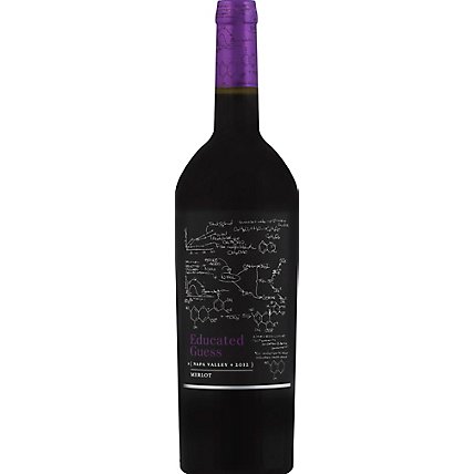 Educated Guess Merlot Wine - 750 Ml - Image 2