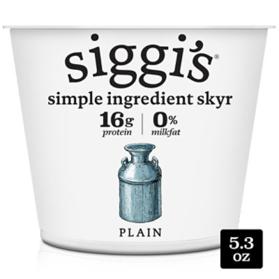 siggi's Plain Icelandic Skyr Nonfat Yogurt - 5.3 Oz - Image 1
