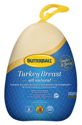 Butterball Turkey Breast Bone In Frozen - Weight Between 4-6 Lbs - Image 1