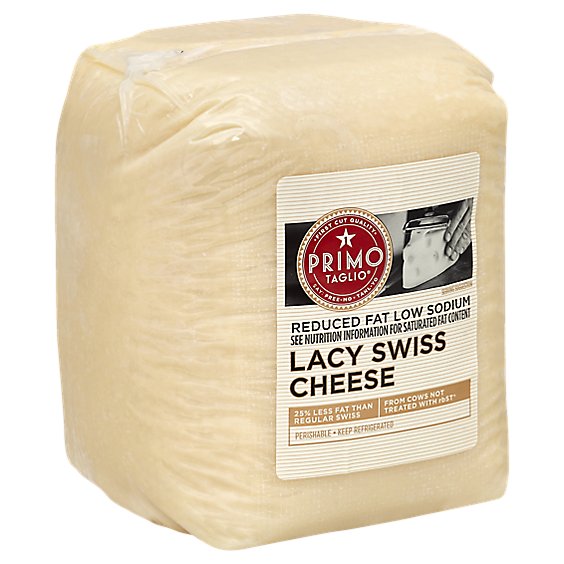 Primo Taglio Pre Sliced Cheese Swiss Lacy - 0.50 Lb