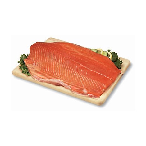 Seafood Counter Fish Salmon Fresh Atlantic Salmon Skin On Fillets - 2.50 LB