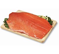 Seafood Counter Fish Salmon Fillets Atlantic 1/2 - 1.00 LB