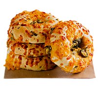 Bakery Bagels Jalapeno Large - 4 Count