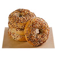 Bakery Bagels Everything Large - 4 Count