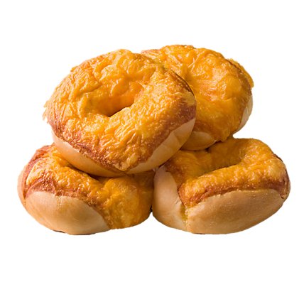 Bakery Bagels Cheese Large - 4 Count - Image 1