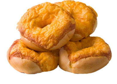 Bakery Bagels Cheese Large - 4 Count - Image 1