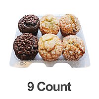 Bakery Muffins 9 Count Chocolate Cranberry Blue - Each - Image 1