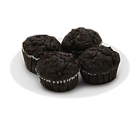 Bakery Double Chocolate Muffin 4 Count - Each