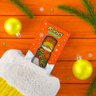 REESE'S Milk Chocolate Peanut Butter Snowman Christmas Candy Box - 5 Oz - Image 5