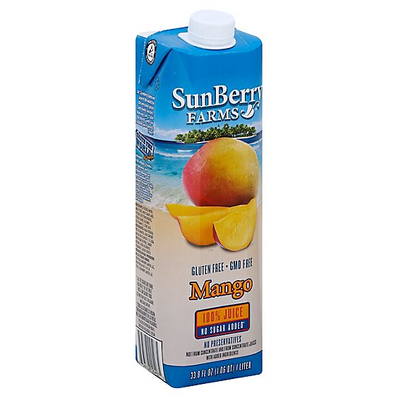 Sunberry Farms Juice Mango 100% - 33.81 Fl. Oz.