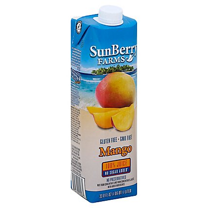 Sunberry Farms Juice Mango 100% - 33.81 Fl. Oz. - Image 1