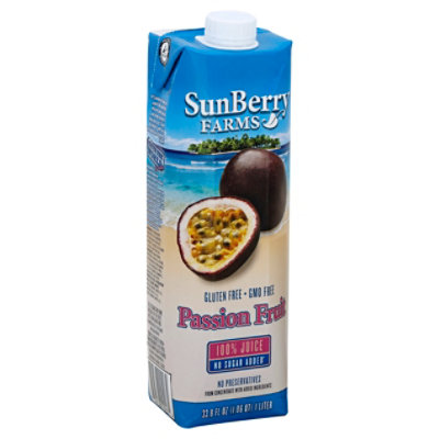 Sunberry Farms Juice Passion Frt 100% - 33.81 Fl. Oz. - Image 1