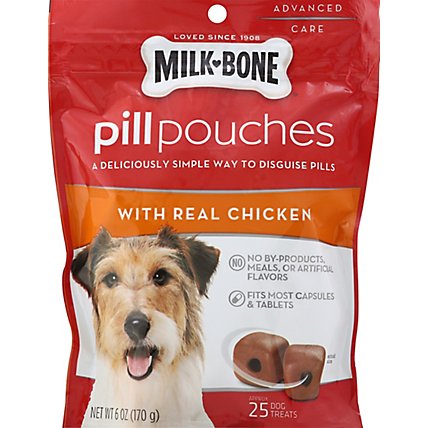 Milk-Bone Pill Pouches Dog Treats With Real Chicken Pouch - 6 Oz - Image 2