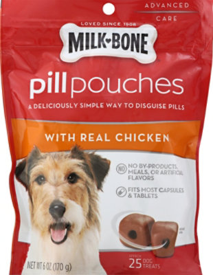 Milk-Bone Pill Pouches Dog Treats With Real Chicken Pouch - 6 Oz - Image 2