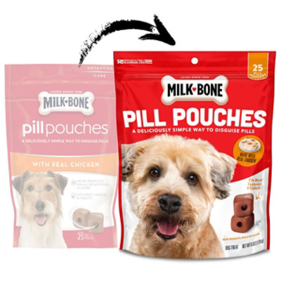 Milk-Bone Pill Pouches Dog Treats With Real Chicken Pouch - 6 Oz - Image 2