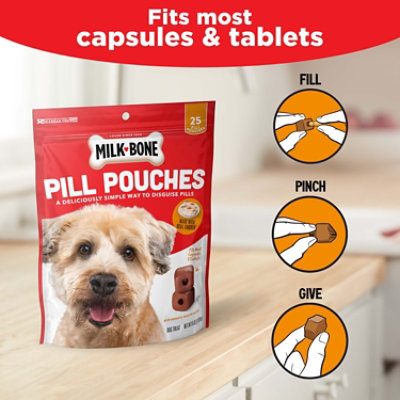 Milk-Bone Pill Pouches Dog Treats With Real Chicken Pouch - 6 Oz - Image 3