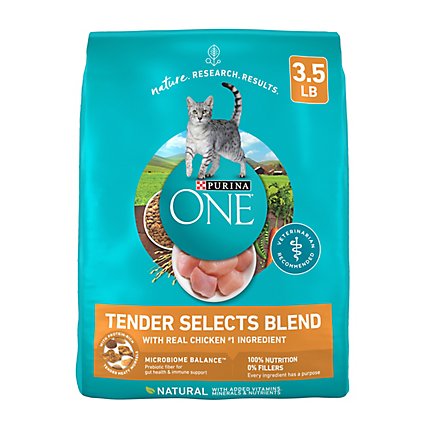Purina ONE Tender Selects Chicken Dry Cat Food - 3.5 Lbs - Image 2