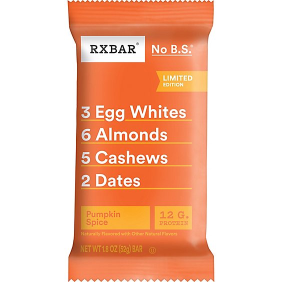 RXBAR Protein Bar 12g Protein Pumpkin Spice - 1.83 Oz