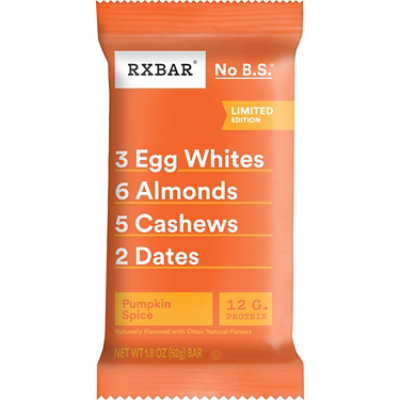 RXBAR Protein Bars Pumpkin Spice Protein Snack - 1.8 Oz - Image 2