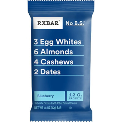 RXBAR Protein Bars Blueberry Protein Snack - 1.8 Oz - Image 1