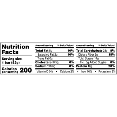 RXBAR Protein Bar 12g Protein Chocolate Sea Salt - 1.83 Oz - Image 4