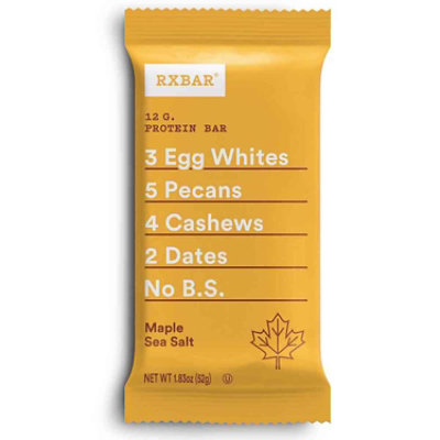 RXBAR Protein Bar 12g Protein Maple Sea Salt - 1.83 Oz