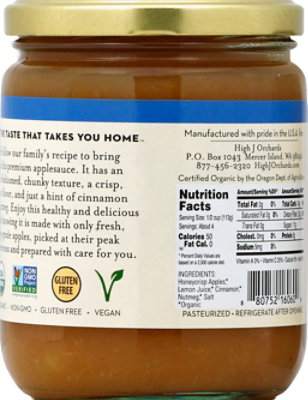 High J Orchards Applesauce Organic Chunky Honeycrisp No Sugar Added - 16 Oz - Image 3