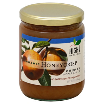 High J Orchards Applesauce Organic Chunky Honeycrisp No Sugar Added - 16 Oz - Image 1