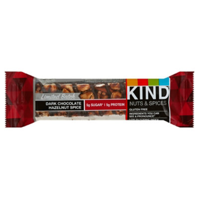 KIND Bar Nuts & Spices Dark Chocolate Hazelnut Spice - 1.4 Oz