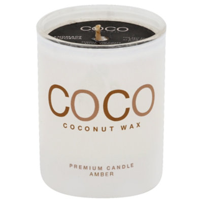 Coconut Candle 6.5oz Amber - Each