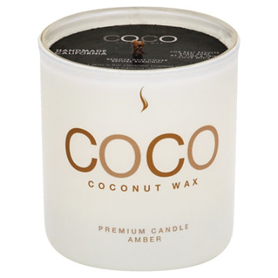 Coconut Candle 8oz Amber - Each